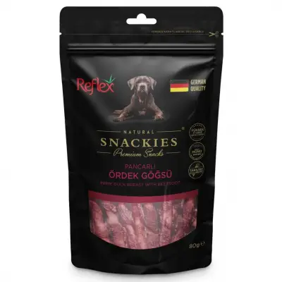 REFLEX SNACKİES PANCARLI ÖRDEK GÖĞSÜ KÖPEK ÖDÜLÜ 90 GR. RFT-133